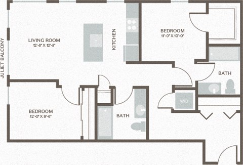 Maris Seattle, WA Two Bed Two Bath 2 958-963 SF